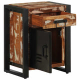 Bedside Cabinet Multicolour 40x30x50 cm Solid Wood Reclaimed 4013561