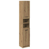 Bathroom Cabinet Artisan Oak 32x34x188.5 cm Engineered Wood 856944
