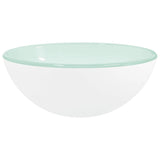 Basin Tempered Glass 30x12 cm White 345253