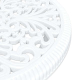 Garden Bistro Set 3 pcs White Aluminium 42002388