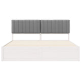 Bed Frame with Upholstered Headboard Light Grey 180 x 200 cm 3398218