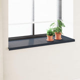 Window Sill Anthracite with wood grain 140 x 50 x 4.5 cm PVC 42046990