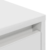TV Cabinet with LED Lights White 100x41x50 cm 861409
