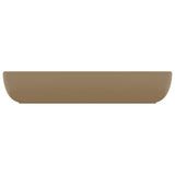Luxury Basin Rectangular Matt Cream 71x38 cm Ceramic 146963