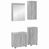 Bathroom Furniture Set TULUM 4 pcs Grey Sonoma 60 x 34 x 63 cm 3398050