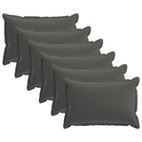Throw Pillow 6 pcs HOUTEN Anthracite 40 x 60 cm Polyester 933353