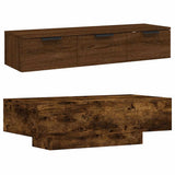 Coffee Table Smoked Oak 100x49.5x31 cm Engineered Wood 833893