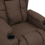Recliner Chair Taupe Fabric 339056