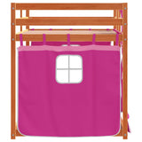 Bunk Bed without Mattress Pink 80x200 cm Solid Wood Pine 3283924