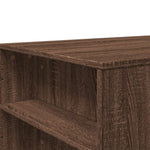 ZNTS Coffee Table Brown Oak 102x55x42 cm Engineered Wood 831860