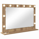 Vanity Mirror Rectangular Artisan Oak 80 x 55 x 18 cm 868300