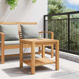 Coffee Table with Storage Brown 45 x 45 x 45 cm Solid Teak Wood 42002305