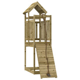 Playhouse with Climbing Wall Impregnated Wood Pine 3155965