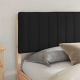 Bed Frame with Upholstered Headboard Black 180 x 200 cm 878031