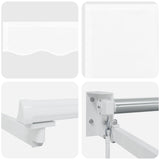 Retractable Awning White 3.5 x 2 m 100% Polyester and Aluminium 3418918
