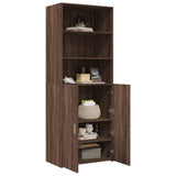 Highboard Brown Oak 70x42.5x185 cm Engineered Wood 3281377