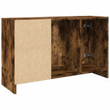 Sink Cabinet Smoked Oak 90x29x55 cm Engineered Wood 848126