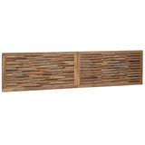 Bed Headboard Natural Solid Teak Wood 42024558
