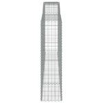 Arched Gabion Baskets 4 pcs 400x50x180/200 cm Galvanised Iron 3147050