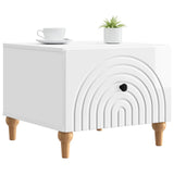 Coffee Table High Gloss White 49 x 50 x 40 cm Engineered Wood 894279