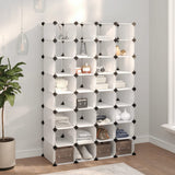 Shoe Rack Transparent 93x36.5x140 cm PP 340559