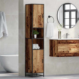 Bathroom Furniture Set with Shelf Old Wood 35 x 37.5 x 188.5 cm 3402317