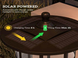 Set of Two 1.8m Traditional Style Solar Lamp Posts - Black T3398P317838
