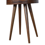 Nordic Chestnut Circular Bedside IN1298