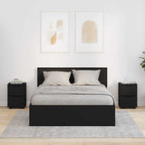 Bedside Tables 2 pcs Black 30.5 x 30 x 43 cm Engineered Wood 888800