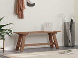 Bench Natural 92 x 23.5 x 45.5 cm Solid Mahogany wood 42012395