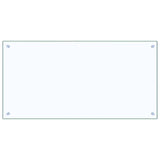 Kitchen Backsplash 2 pcs Transparent 100 x 50 cm Tempered Glass 3415432
