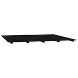 Bed Frame without Mattress Black 160x200 cm Solid Wood Pine 824582