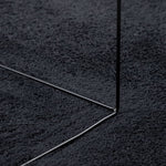 ZNTS Rug OVIEDO Short Pile Black Ø 120 cm 375567