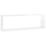 ZNTS Wall Cube Shelf 4 pcs High Gloss White 80x15x26.5cm Engineered Wood 807125