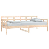 Day Bed Natural Pine Solid Pine Wood Single size 820367