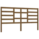 Bed Headboard Honey Brown 206x4x104 cm Solid Wood Pine 818163
