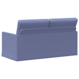 2 Seater Sofa Jeans Blue 150 x 81 x 82 cm Fabric 42041085