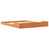 Bed Frame Wax Brown 160 x 200 cm Solid Pine Wood 873309