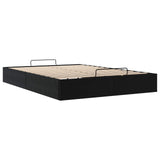 Ottoman Bed Frame Black Queen Size Velvet 3403076