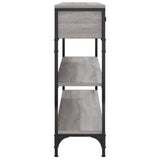 Console Table Grey Sonoma 100x25x75 cm Engineered Wood 834183