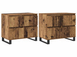 Sideboard 2 pcs Old Wood 60 x 35 x 70 cm 3394545