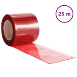 Door Curtain Red 200 mmx1.6 mm 25 m PVC 153866