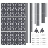Privacy Screen Anthracite 100 x 50 x 180 cm Steel 868579
