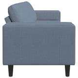 Fabric Sofa with Cushion Blue 208 cm Corduroy fabric 3335103