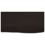 Bathroom Countertop Dark Brown 60x30x cm Treated Solid Wood 3156199