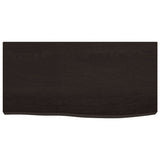 Bathroom Countertop Dark Brown 60x30x cm Treated Solid Wood 3156199