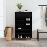 Shoe Cabinet Black 60x35x105 cm Engineered Wood 829605
