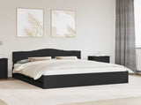Bed Frame with Drawer Black 180 x 200 cm Engineer Wood 3412978