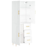 Highboard White 69.5x34x180 cm Engineered Wood 3196003