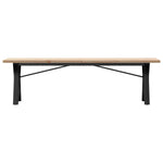 ZNTS Coffee Table Y-Frame 160x40x45.5 cm Solid Wood Pine and Steel 3282778